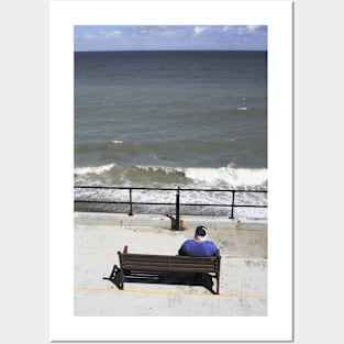 Taking in the view - Sheringham, Norfolk, UK Posters and Art